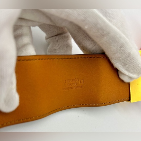 Hermes CDC Collier de Chien Rouge H Red Alligator Croc GHW Guc Size M 2012 - Picture 8 of 15